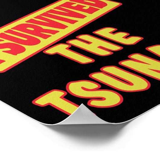 ICH ÜBERLEBTE DEN TSUNAMI POSTER (Ecke)