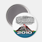 Ich überlebte den Vulkan Island Magnet (Vorderseite/Rückseite)