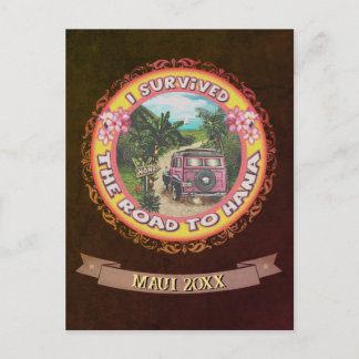 Ich überlebte den Weg nach Hana Postcard Postkarte