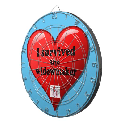 Ich überlebte den Widowmaker Dartscheibe (Vorderseite rechts)