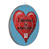 Ich überlebte den Widowmaker Dartscheibe (Vorderseite Links)