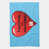 Ich überlebte den Widowmaker Geschirrtuch (Vertikal)