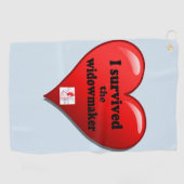 Ich überlebte den Widowmaker Golfhandtuch (Horizontal)