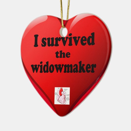 Ich überlebte den Widowmaker Keramikornament (Links)