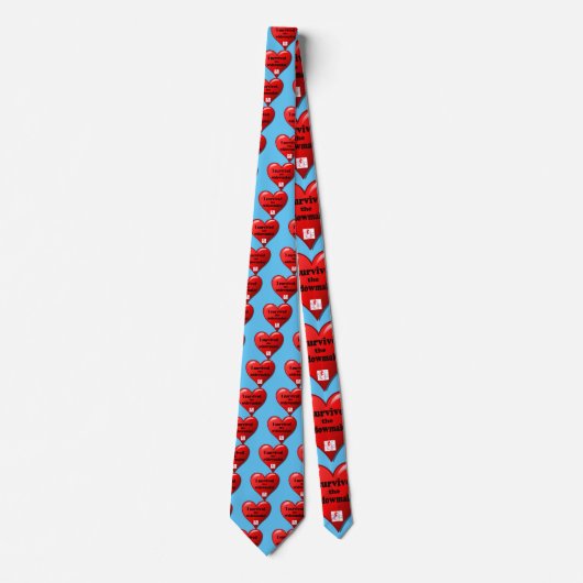 Ich überlebte den Widowmaker Krawatte (Vorderseite)