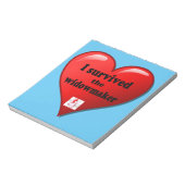 Ich überlebte den Widowmaker Notizblock (Rotiert)