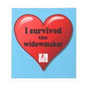 Ich überlebte den Widowmaker Notizblock (Vorderseite)