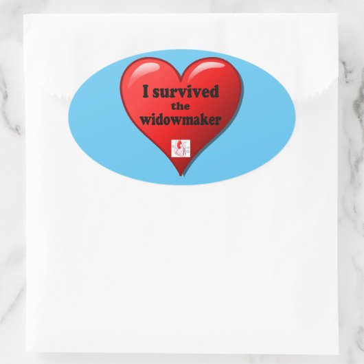 Ich überlebte den Widowmaker Ovaler Aufkleber (Tasche)