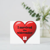 Ich überlebte den Widowmaker Postkarte (Stehend Vorderseite)