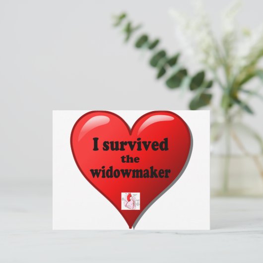 Ich überlebte den Widowmaker Postkarte (Stehend Vorderseite)