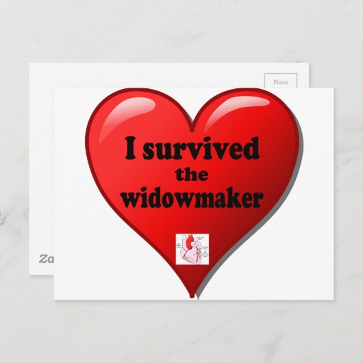 Ich überlebte den Widowmaker Postkarte (Vorne/Hinten)