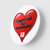 Ich überlebte den Widowmaker Runde Wanduhr (Winkel)