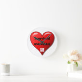 Ich überlebte den Widowmaker Runde Wanduhr (Zuhause)