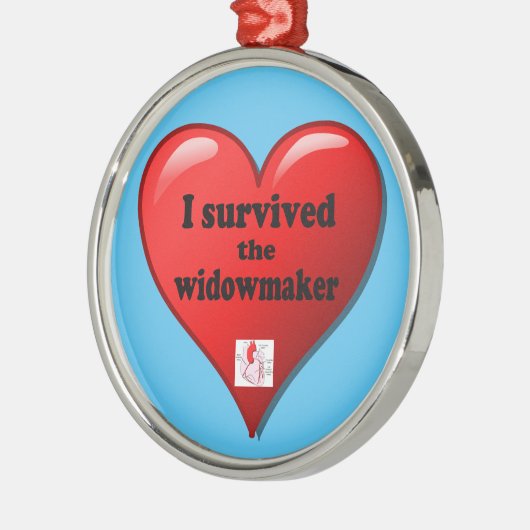 Ich überlebte den Widowmaker Silbernes Ornament (Links)