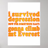 Ich überlebte Depression - Jetzt kletterte Gonna a Poster (Vorne)