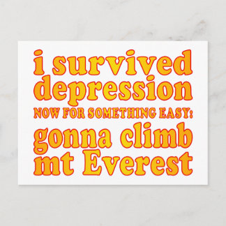 Ich überlebte Depression - Jetzt kletterte Gonna a Postkarte