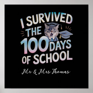 Ich überlebte die 100 Tage der Schule - Feier 100 Poster
