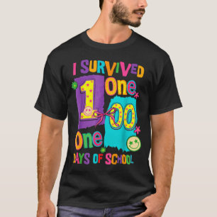 Ich überlebte die 100 Tage Schule Schüler Lehrer T-Shirt
