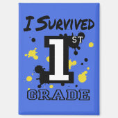 Ich überlebte die 1. Klasse Magnet (Vorderseite)