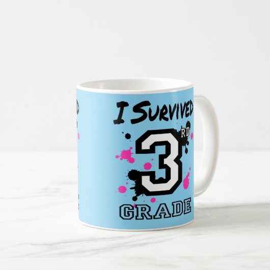 Ich überlebte die 3. Klasse Kaffeetasse (VorderseiteRechts)