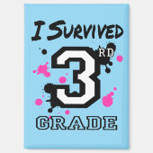 Ich überlebte die 3. Klasse Magnet (Vorderseite)