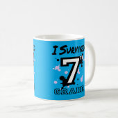 Ich überlebte die 7. Klasse Kaffeetasse (VorderseiteRechts)