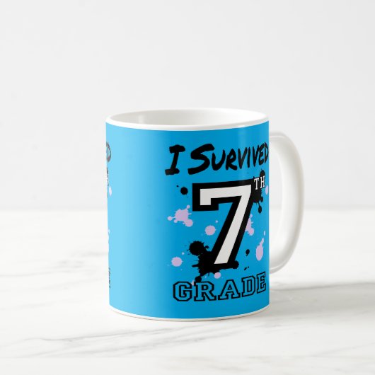 Ich überlebte die 7. Klasse Kaffeetasse (VorderseiteRechts)