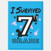 Ich überlebte die 7. Klasse Magnet (Vorderseite)