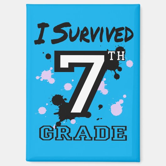 Ich überlebte die 7. Klasse Magnet (Vorderseite)