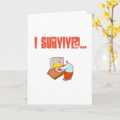 Ich überlebte die Cafeteria des Krankenhauses Karte (Gelbe Blume)