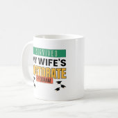 Ich überlebte die Doktorandenprogramme meiner Ehef Kaffeetasse (Vorderseite Links)