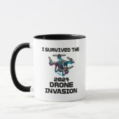 Ich überlebte die Drohneninvasion 2024 Tasse (Links)