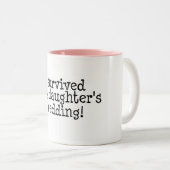 Ich überlebte die Hochzeit meiner Tochter Zweifarbige Tasse (VorderseiteRechts)