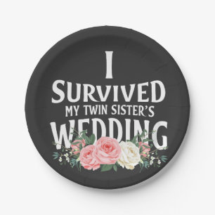 Ich überlebte die Hochzeitspaare meiner Schwester Pappteller