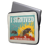 Ich überlebte die Invasion von Cicada Laptopschutzhülle (Vorderseite Links)