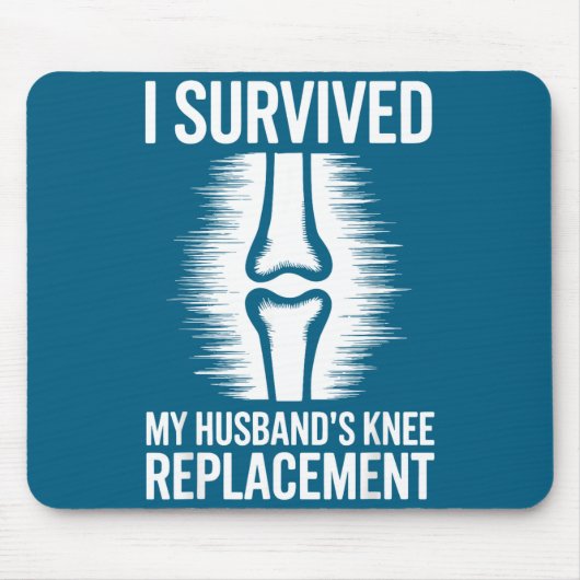 Ich überlebte die Knie-Operation meines Mannes 2 Mousepad (Vorne)