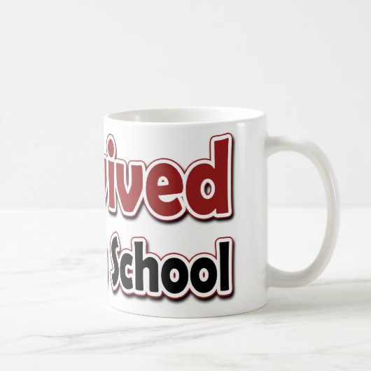 Ich überlebte die Krankenschule Kaffeetasse (Rechts)