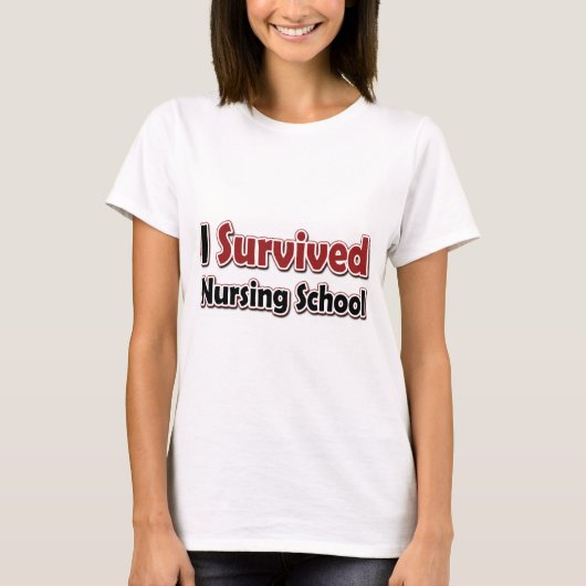 Ich überlebte die Krankenschule T-Shirt (Vorderseite)