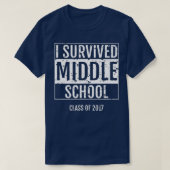 Ich überlebte die Mittelschule T-Shirt (Design vorne)