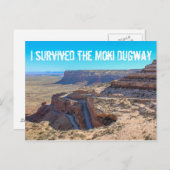 Ich überlebte die Moki Dugway Post Card Postkarte (Vorne/Hinten)