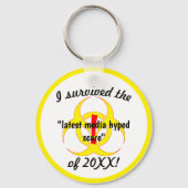 Ich überlebte die neueste Media Hyped Scare-Neuhei Schlüsselanhänger (Vorderseite)