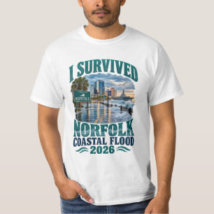 Ich überlebte die norfolker Küstenschwemme 2026 No T-Shirt