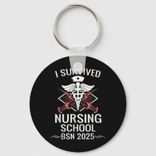 Ich überlebte die Nursing School Bsn Cl von 2025 N Schlüsselanhänger