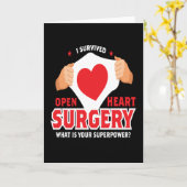 Ich überlebte die Operation des offenen Herzens Karte (Gelbe Blume)