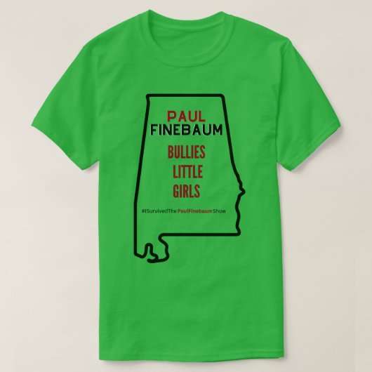 Ich überlebte die Paul Finebaum Show TShirt 2 (Design vorne)