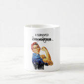 Ich überlebte die Quarantäne von Coronavirus Kaffeetasse (Mittel)