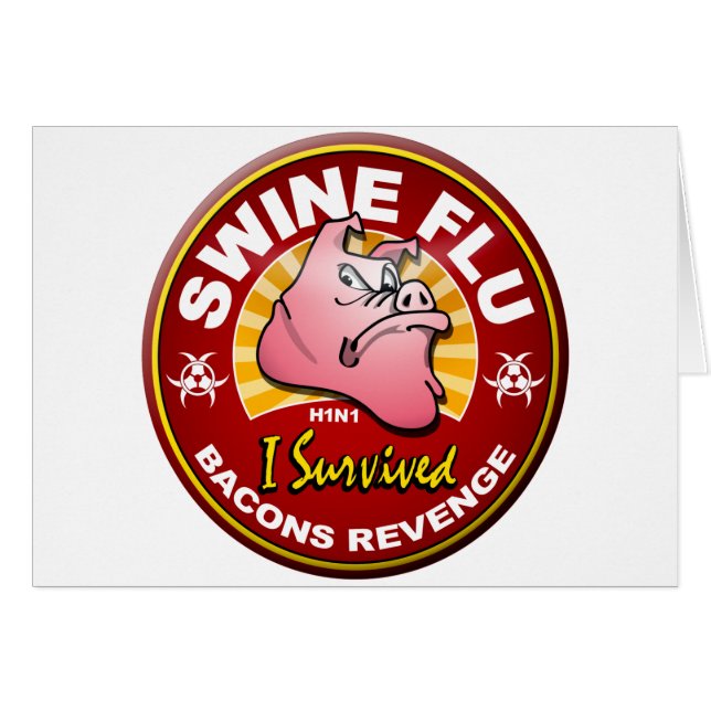 Ich überlebte die Schwein-Grippe - H1N1 (Vorderseite (Horizontal))
