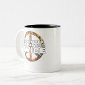 Ich überlebte die sechziger Jahre zweimal Zweifarbige Tasse (Vorderseite Links)