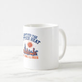 Ich überlebte die Sommerhitze Chicago Illinois Kaffeetasse (VorderseiteRechts)
