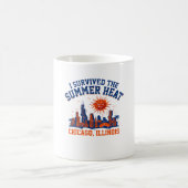 Ich überlebte die Sommerhitze Chicago Illinois Kaffeetasse (Mittel)